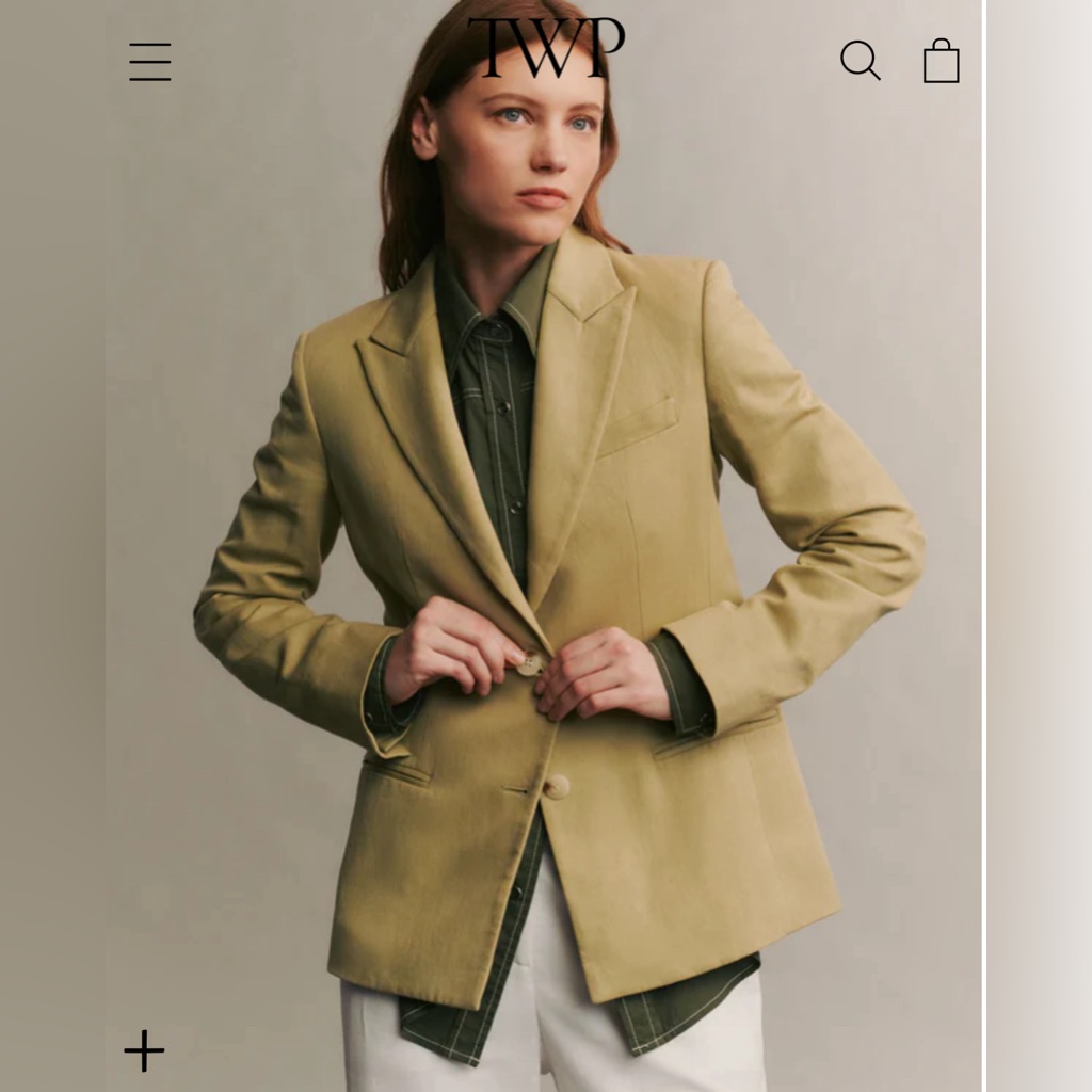 New With Tags Twp Sage Blazer Size Large